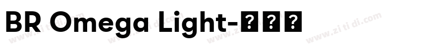 BR Omega Light字体转换